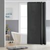 Shower Curtain Dark Grey Anti Mould Resistant Waterproof Bathroom Curtains Washable Polyester Fabric 90x180cm with Weight Tape for Bath Wet Room 35x72 Inch.
