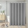 Shower Curtain Anti Mould, 180 x 200cm Bathroom Curtains, Shower Curtain with 12 Hooks, Washable Shower Curtain, Shower Curtain PEVA Fabric in Grey