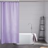 Shower Curtain Anti Mould Resistant Waterproof Purple Bathroom Curtains Washable Polyester Fabric 90x180cm with Weight Tape for Bath Wet Room 35x72 Inch.
