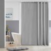 Shower Curtains Extra Large Bathroom Waterproof Fabric Washable Liner Mould Proof Sets With 12 Plastic Rings 72" x 72" Grey.