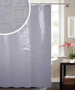 Squares Peva Shower Curtain