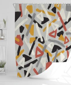 - Bathroom Shower Curtains Mould Proof Resistant 180x180cm  Waterproof Shower Curtain  Large Shower Curtain Anti Mould Shower Curtain  Wet Room Shower Curtain (Abstract Geometric)