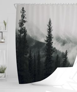 - Bathroom Shower Curtains Mould Proof Resistant 180x180cm  Waterproof Shower Curtain  Large Shower Curtain Anti Mould Shower Curtain  Wet Room Shower Curtain (Forest Theme B)