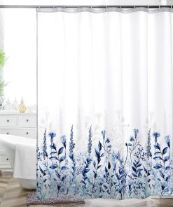 Bohemian Flower Bathroom Curtain Colorful Boho Floral Print Beautiful Bright Polyester Fabric Cloth Shower Curtain for Bathroom Decoration, 72"x72" (Color 10)