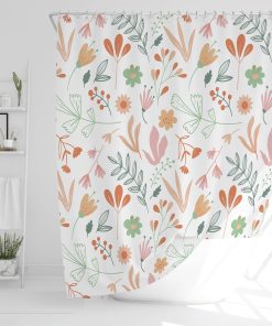 - Bathroom Shower Curtains Mould Proof Resistant 180x180cm  Waterproof Shower Curtain  Large Shower Curtain Anti Mould Shower Curtain  Wet Room Shower Curtain (Floral)