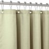 Shower Curtain for Bathroom with Metal Hooks Linen Fabric Shower Curtain Heavy Duty Bath Curtain for Wet Room Bathtub Shower Stall, Hotel Quality, Weighted Hem, Waterproof - 182 x 182cm (Sage Green)